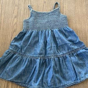 Baby Gap little girl sleeveless denim dress